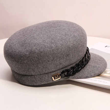 Hats Women's High-end Wool Cloth Retro