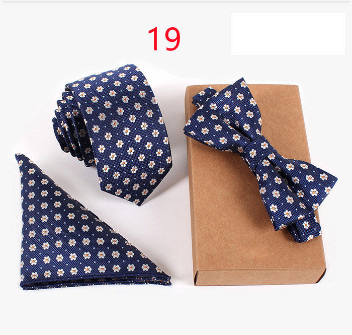 Checked Bot Tie Set