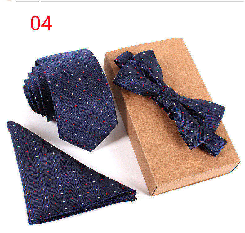 Checked Bot Tie Set