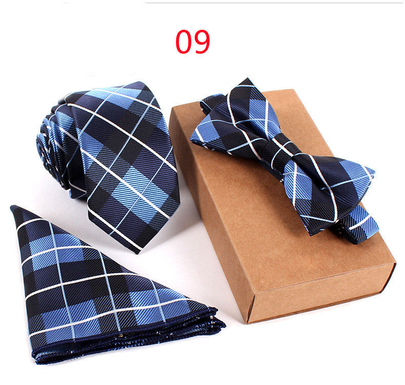 Checked Bot Tie Set