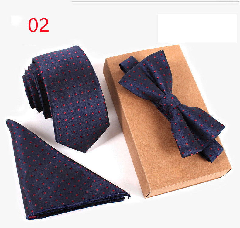 Checked Bot Tie Set