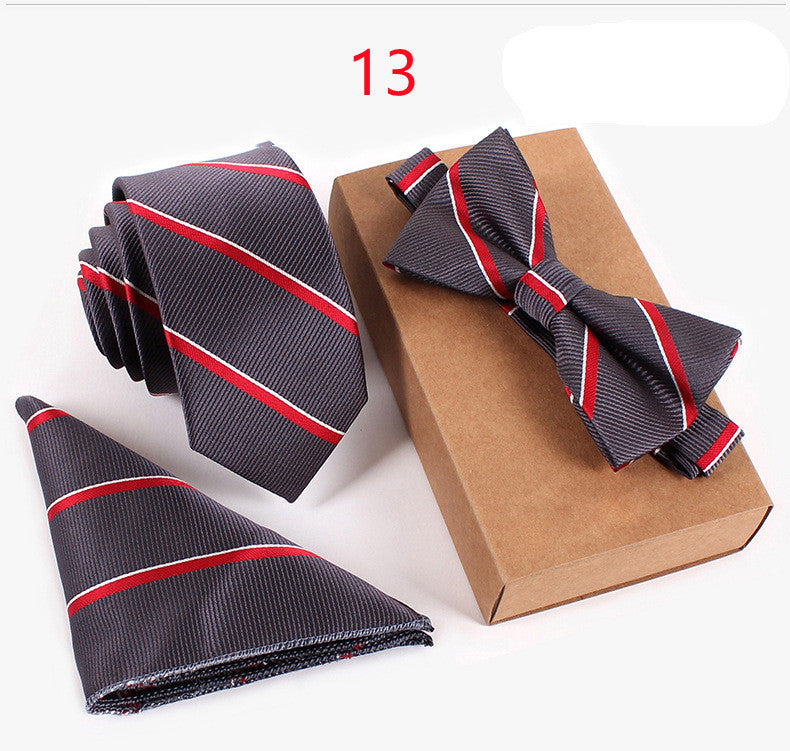 Checked Bot Tie Set