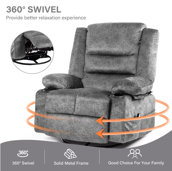 Lounge Chair With Massage And Heating Function