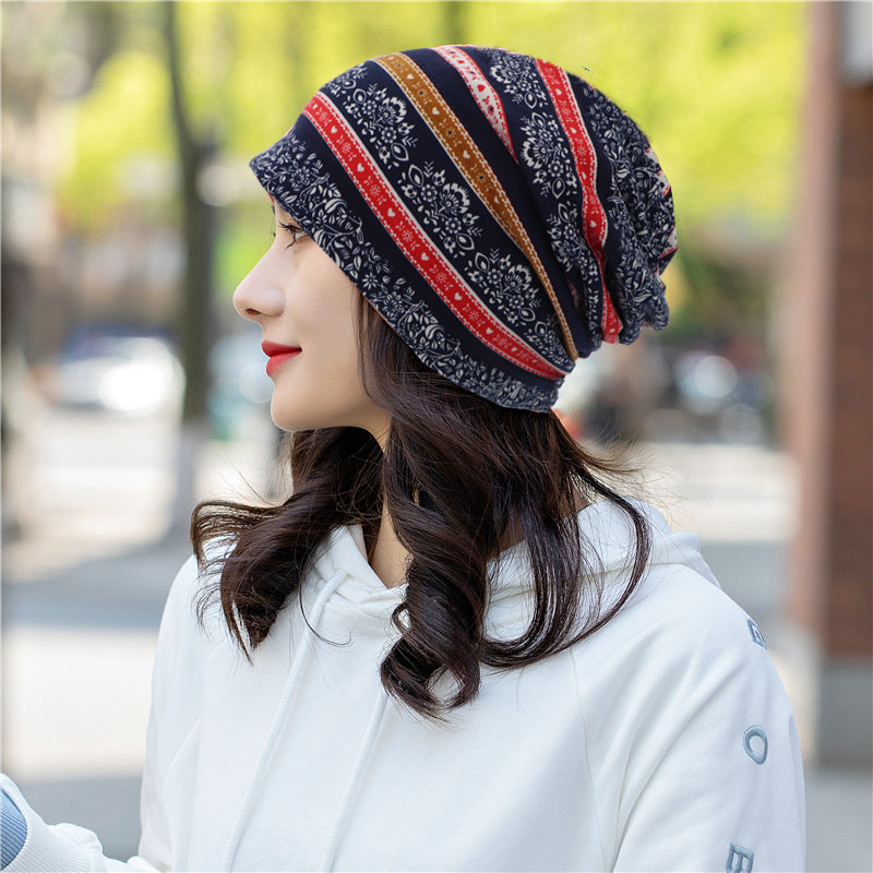 Head Ethnic Wind Series Korean Cashew Flower Bun Head Hat