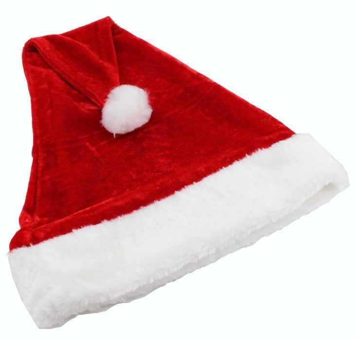 High Quality Super Soft Velvet Santa Hat for Christmas