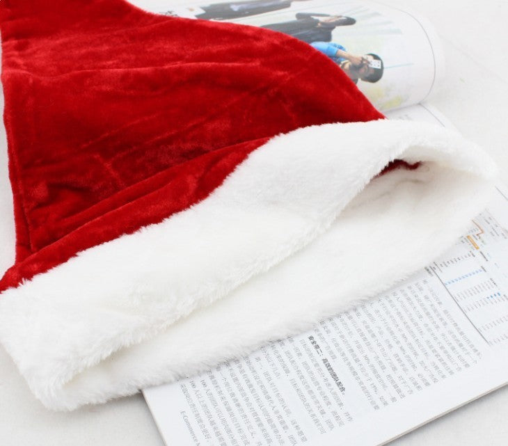 High Quality Super Soft Velvet Santa Hat for Christmas