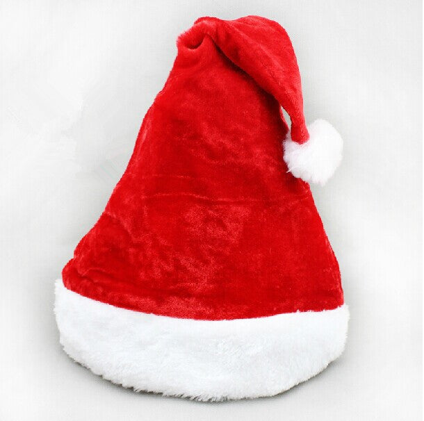 High Quality Super Soft Velvet Santa Hat for Christmas