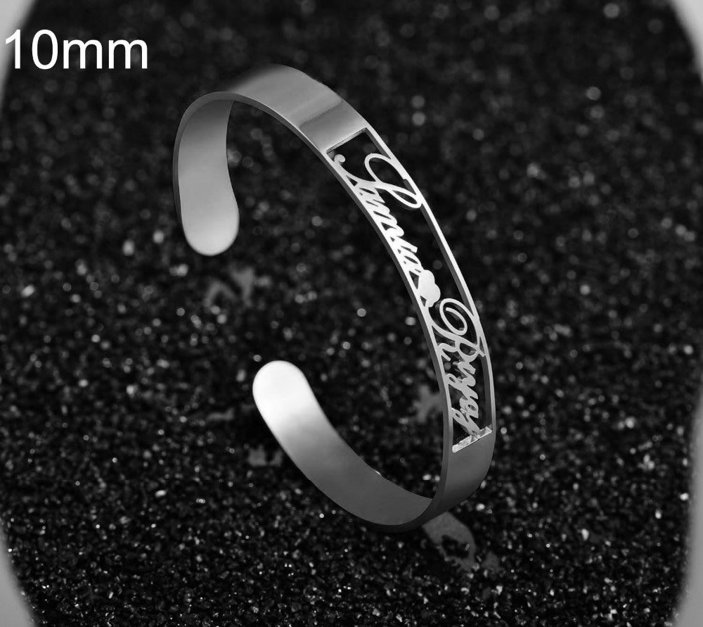 Customized Name Bracelet Steel Jewelry