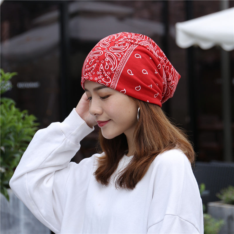 Head Ethnic Wind Series Korean Cashew Flower Bun Head Hat