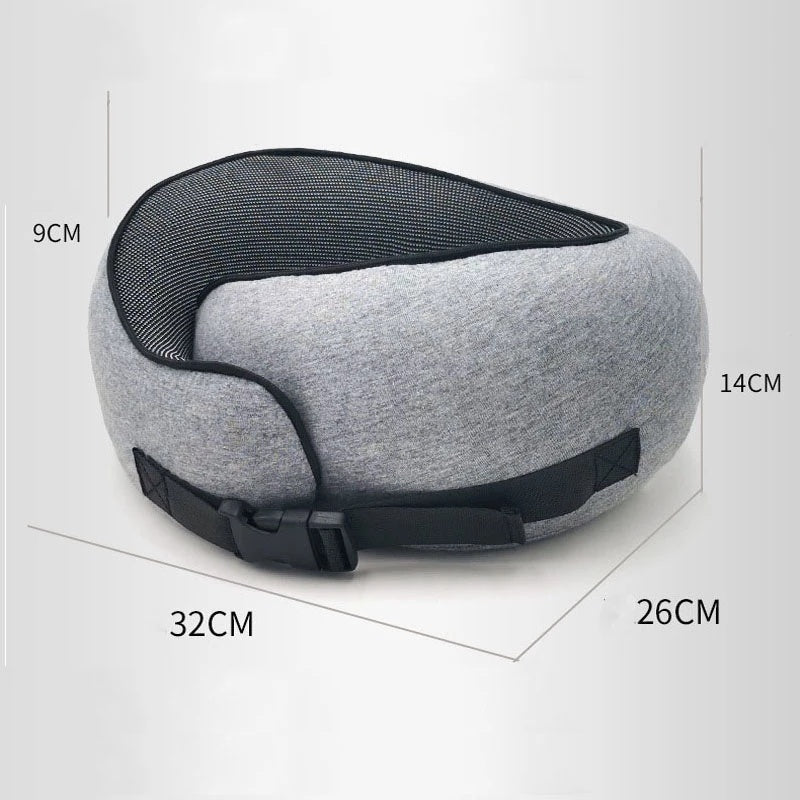 Travel Neck Cushion Durable U-Shaped - Cotton Nap Neck Pillow.