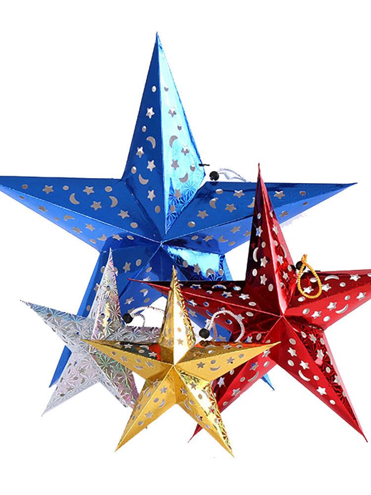 Festive Christmas Star Ornaments"