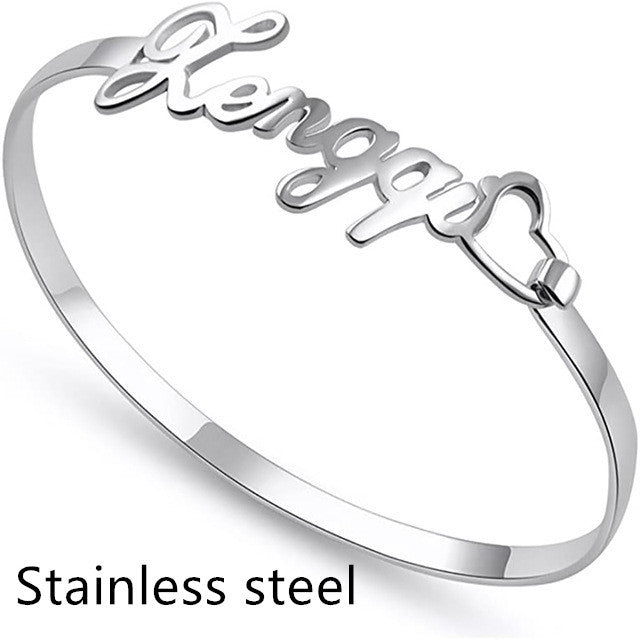 Personalized Stainless Steel Name Bracelet