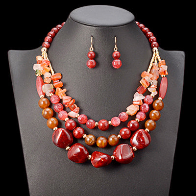 African Bead Jewelry Set