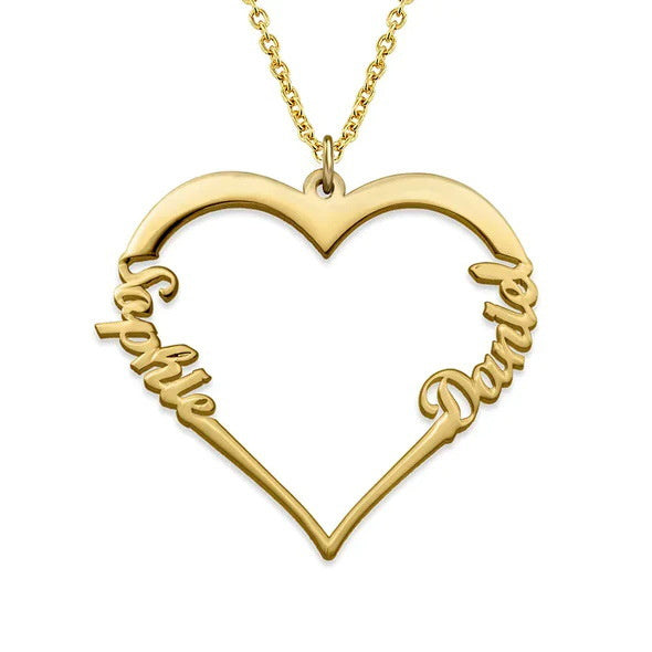 Personalized Heart Necklace – Elegant Stainless-Steel Design