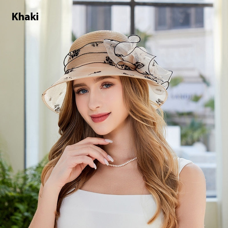 Women’s Organza Bucket Hat - UV Protection Sun Hat