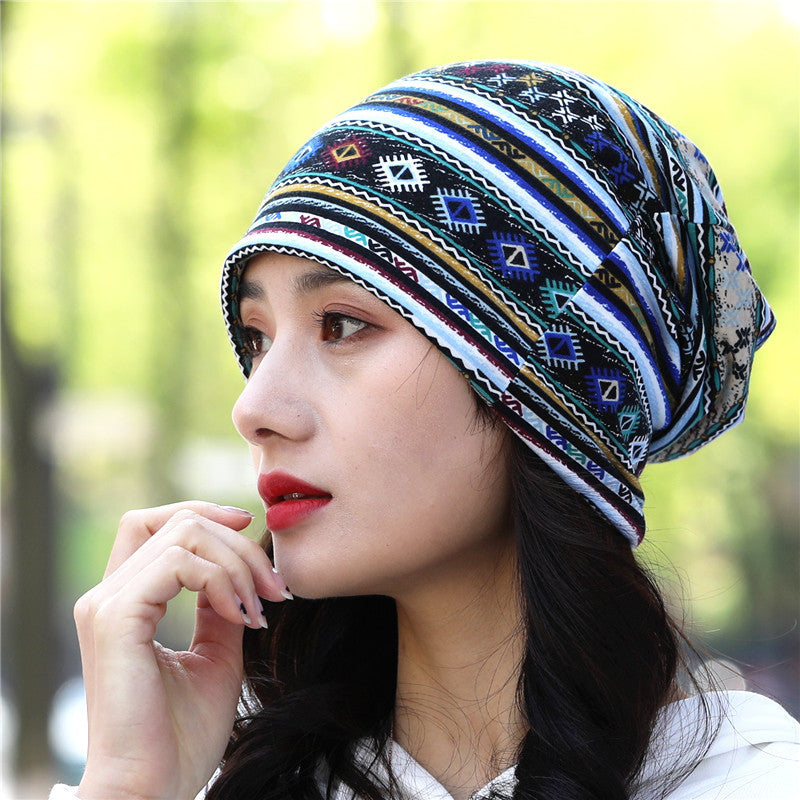 Head Ethnic Wind Series Korean Cashew Flower Bun Head Hat