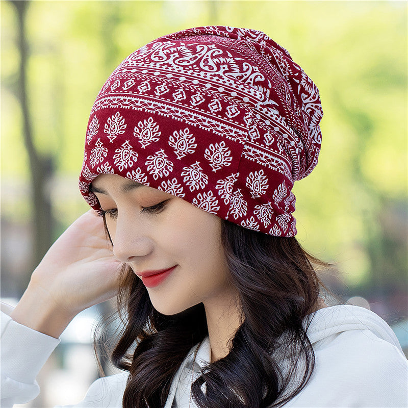 Head Ethnic Wind Series Korean Cashew Flower Bun Head Hat