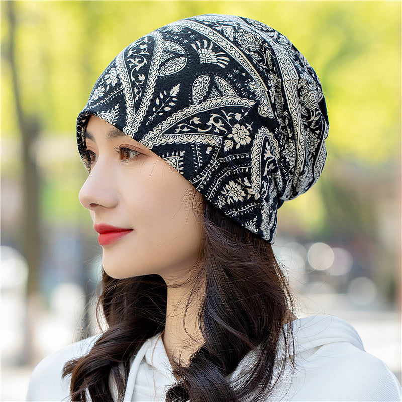 Head Ethnic Wind Series Korean Cashew Flower Bun Head Hat