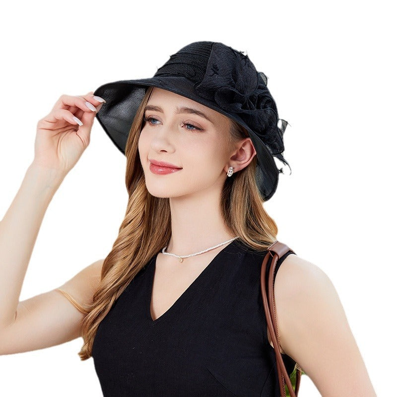 Women’s Organza Bucket Hat - UV Protection Sun Hat