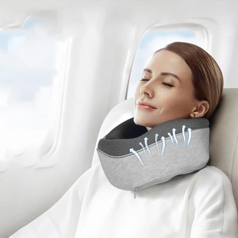 Travel Neck Cushion Durable U-Shaped - Cotton Nap Neck Pillow.