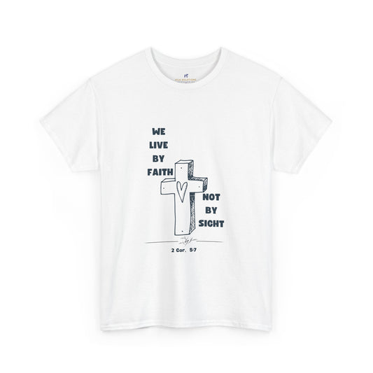 Unisex T-Shirt Heavy Cotton: VS Religious Faith Quote!