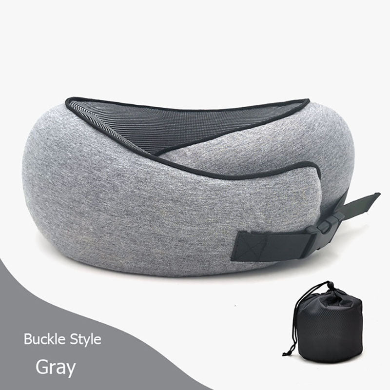 Travel Neck Cushion Durable U-Shaped - Cotton Nap Neck Pillow.