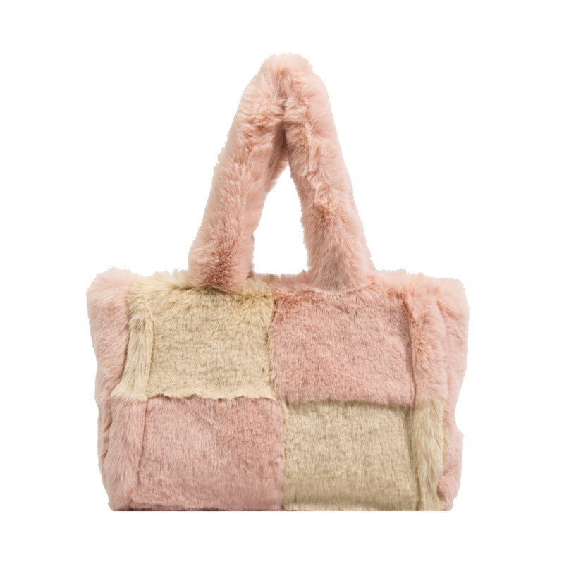 Plush Shoulder Bag for Women