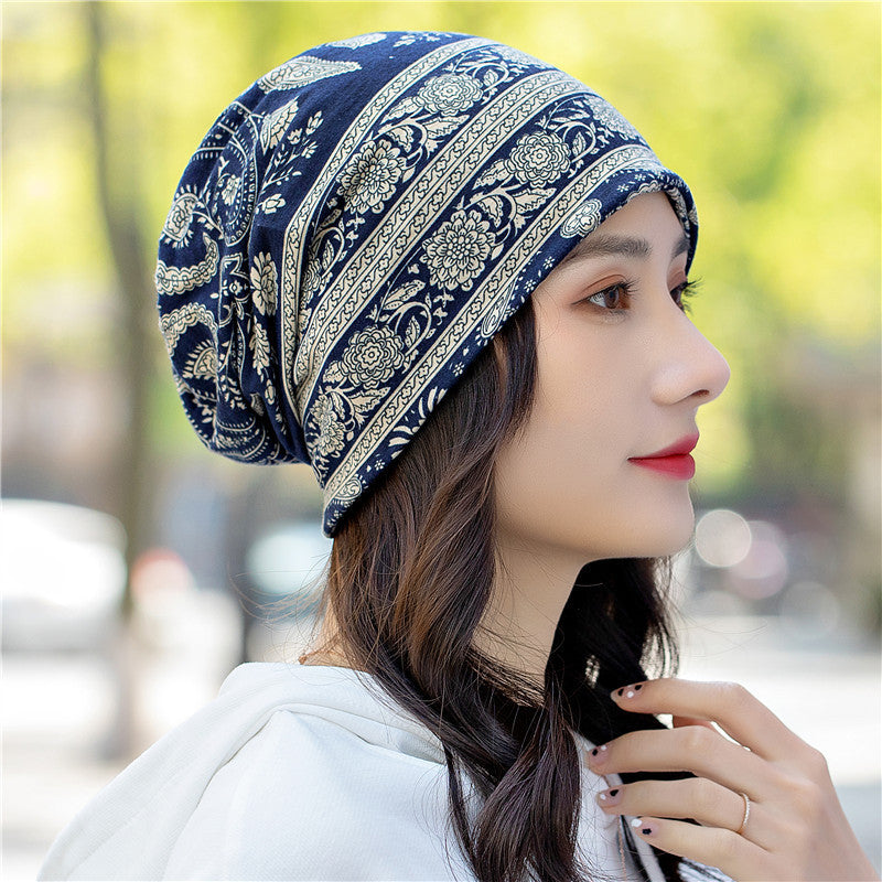 Head Ethnic Wind Series Korean Cashew Flower Bun Head Hat