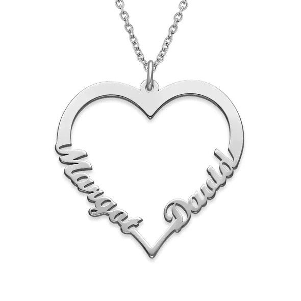 Personalized Heart Necklace – Elegant Stainless-Steel Design