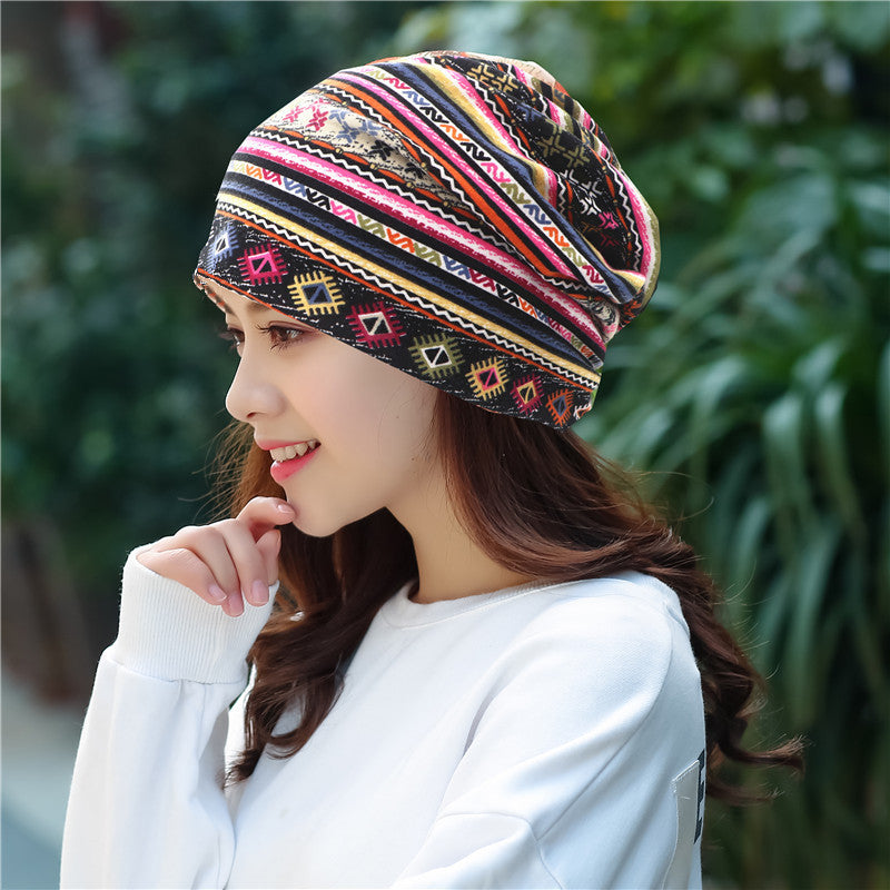 Head Ethnic Wind Series Korean Cashew Flower Bun Head Hat