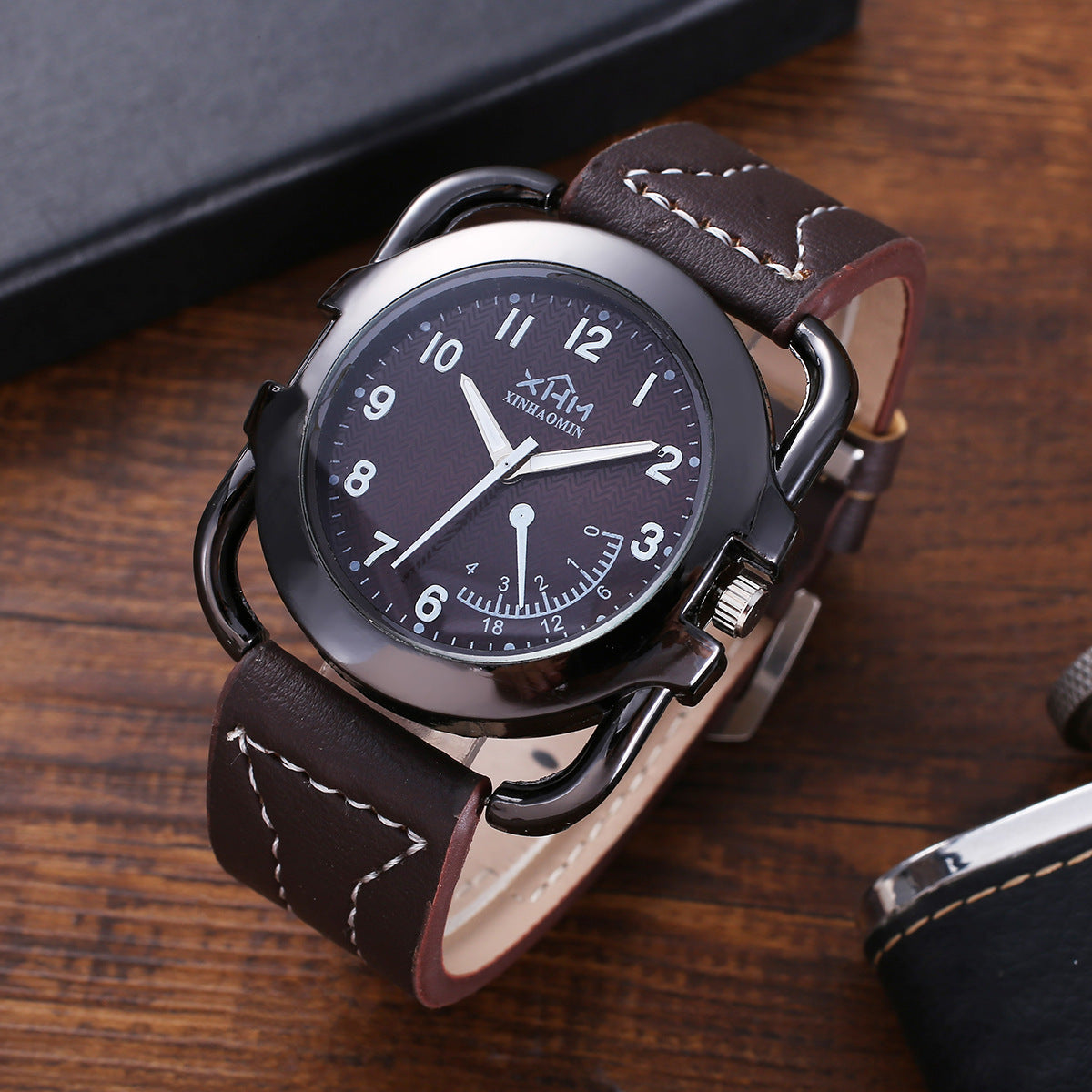 Gift Set Fashion Creative Gift Suit Wallet Belt Quartz Watch Perfume