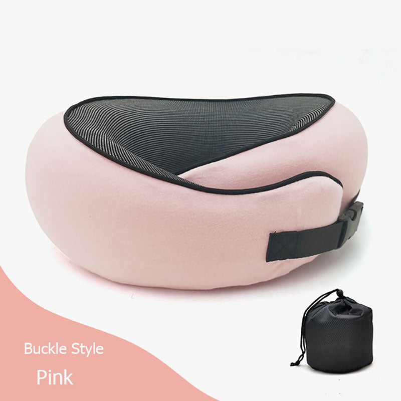 Travel Neck Cushion Durable U-Shaped - Cotton Nap Neck Pillow.