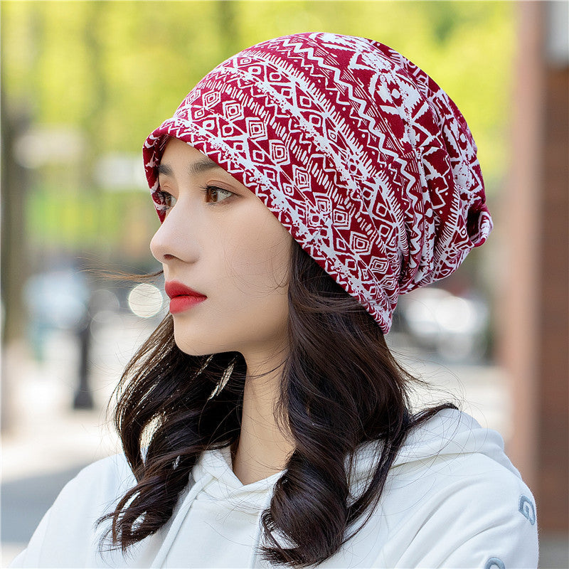 Head Ethnic Wind Series Korean Cashew Flower Bun Head Hat