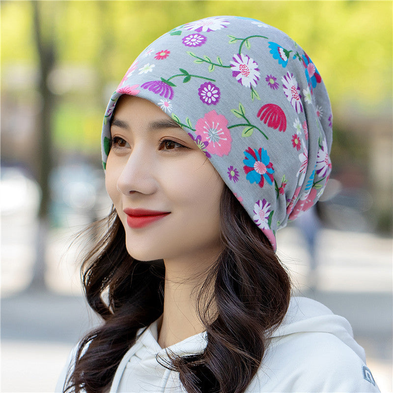 Head Ethnic Wind Series Korean Cashew Flower Bun Head Hat