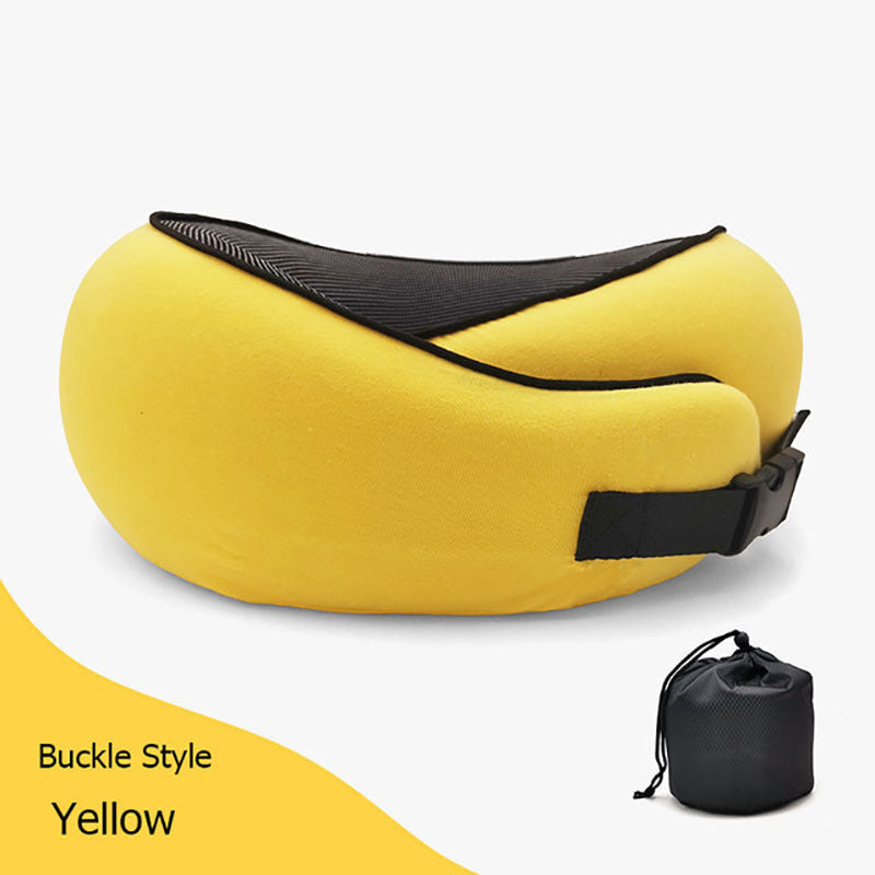 Travel Neck Cushion Durable U-Shaped - Cotton Nap Neck Pillow.