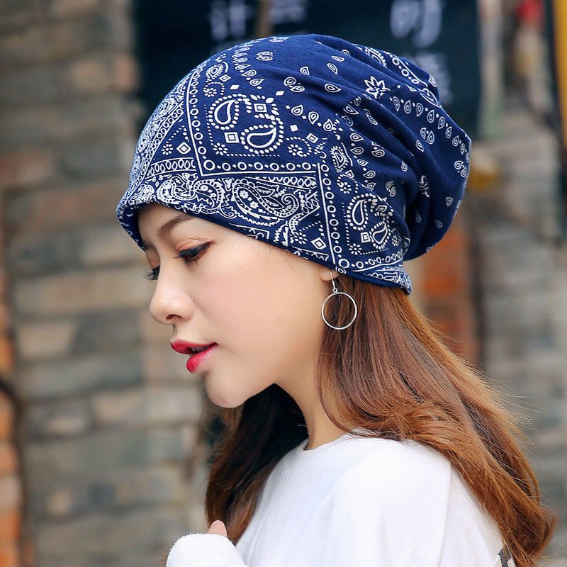 Head Ethnic Wind Series Korean Cashew Flower Bun Head Hat