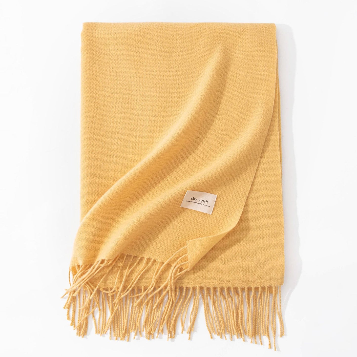 Pure Color Artificial Cashmere Scarf Women's Winter High-grade Shawl