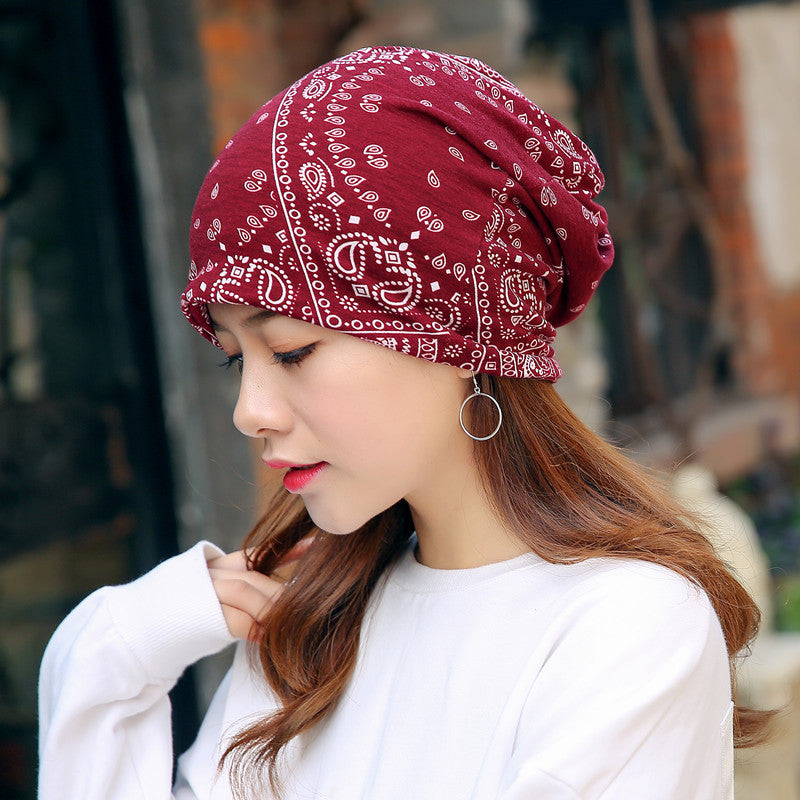 Head Ethnic Wind Series Korean Cashew Flower Bun Head Hat