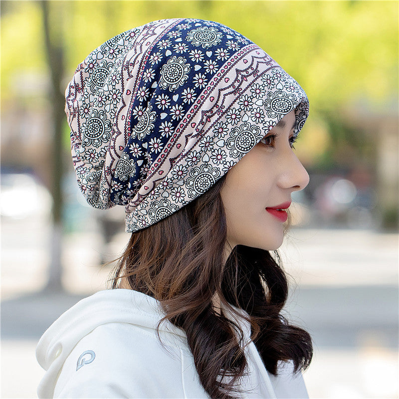 Head Ethnic Wind Series Korean Cashew Flower Bun Head Hat