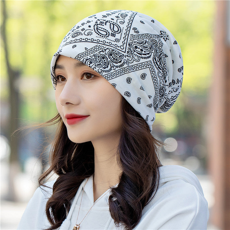 Head Ethnic Wind Series Korean Cashew Flower Bun Head Hat