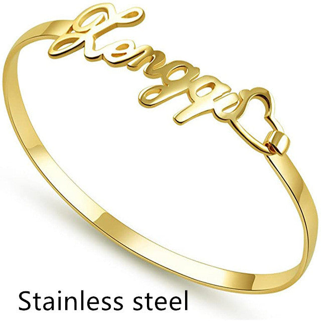 Personalized Stainless Steel Name Bracelet