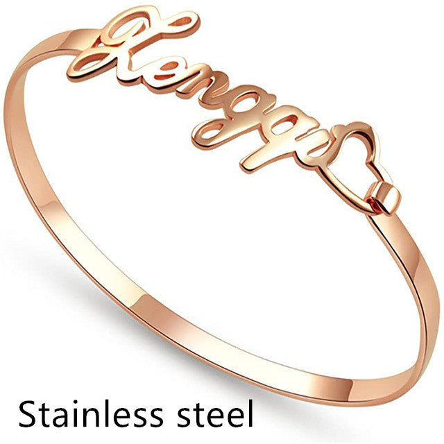 Personalized Stainless Steel Name Bracelet