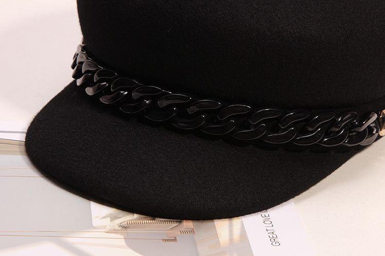 Hats Women's High-end Wool Cloth Retro