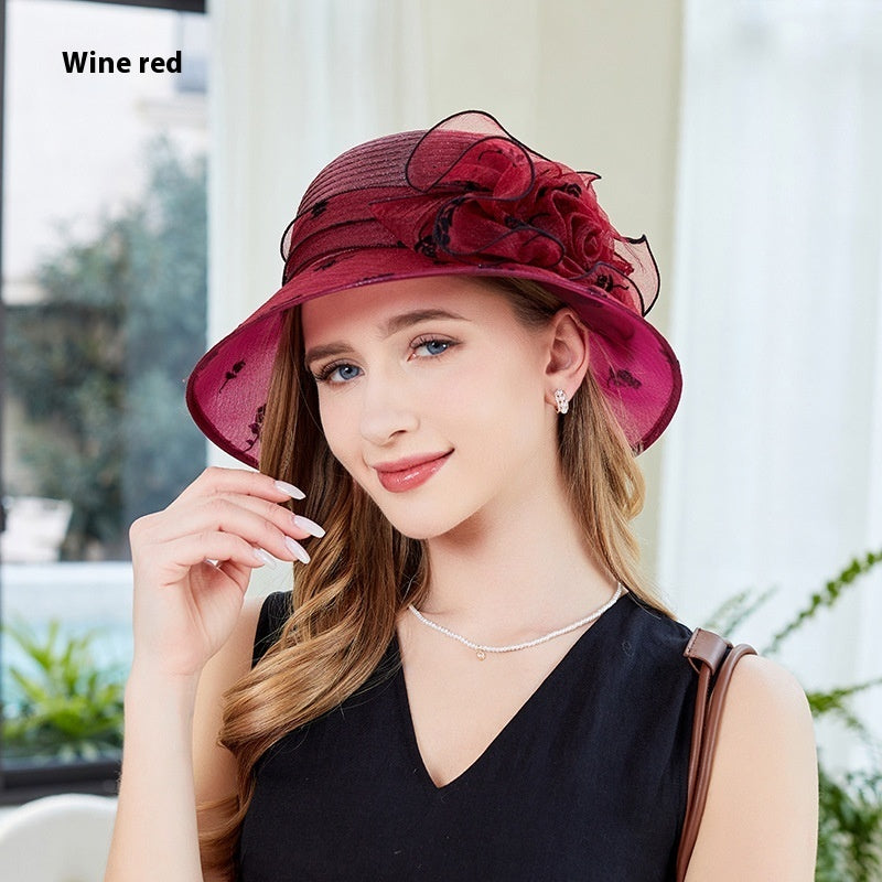 Women’s Organza Bucket Hat - UV Protection Sun Hat