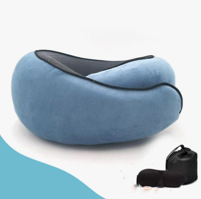 Travel Neck Cushion Durable U-Shaped - Cotton Nap Neck Pillow.